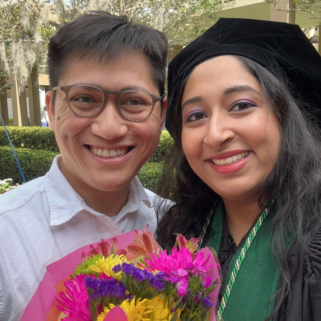 Sarvika's graduation from med school! She is an M.D.!