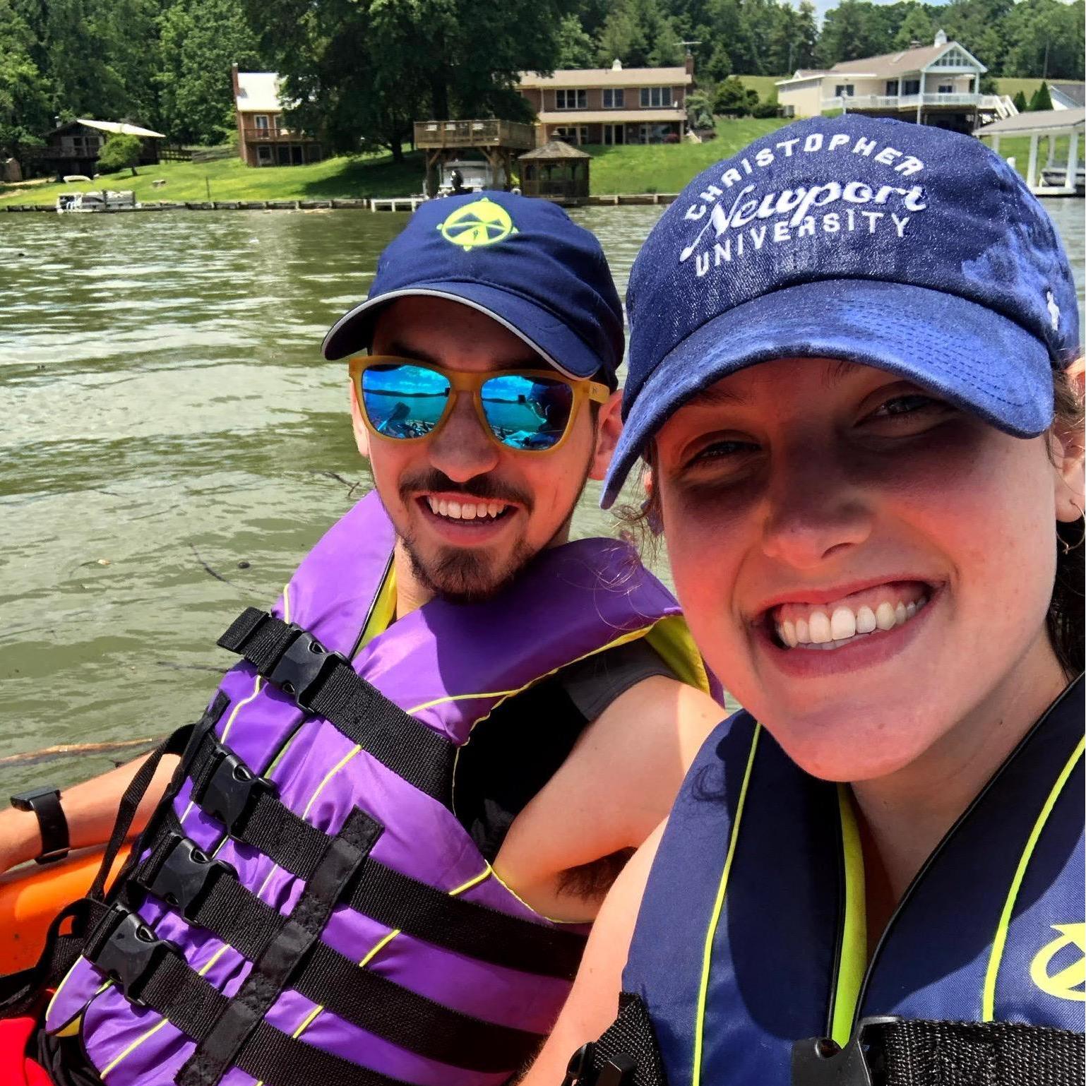 Us kayaking when B came to visit me in Blacksburg!