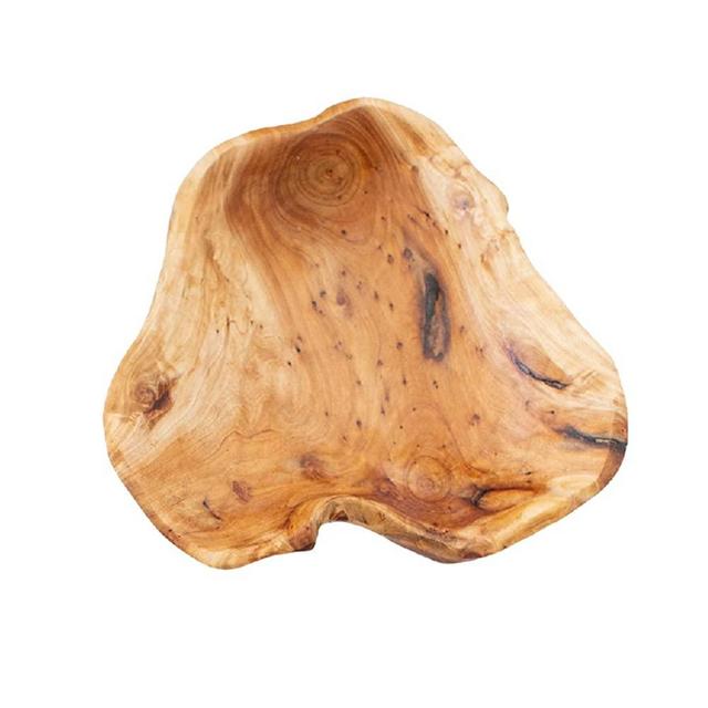 Just Like Joan Natural Fir Root Wood Bowls Decorative - Wooden Bowls for Food Fruit Salad Snacks Candy Decor - Large Wooden Salad Bowl - Hand Carved Hand Turned Wooden Bowls (Set of 1, Large, 12”-14”)