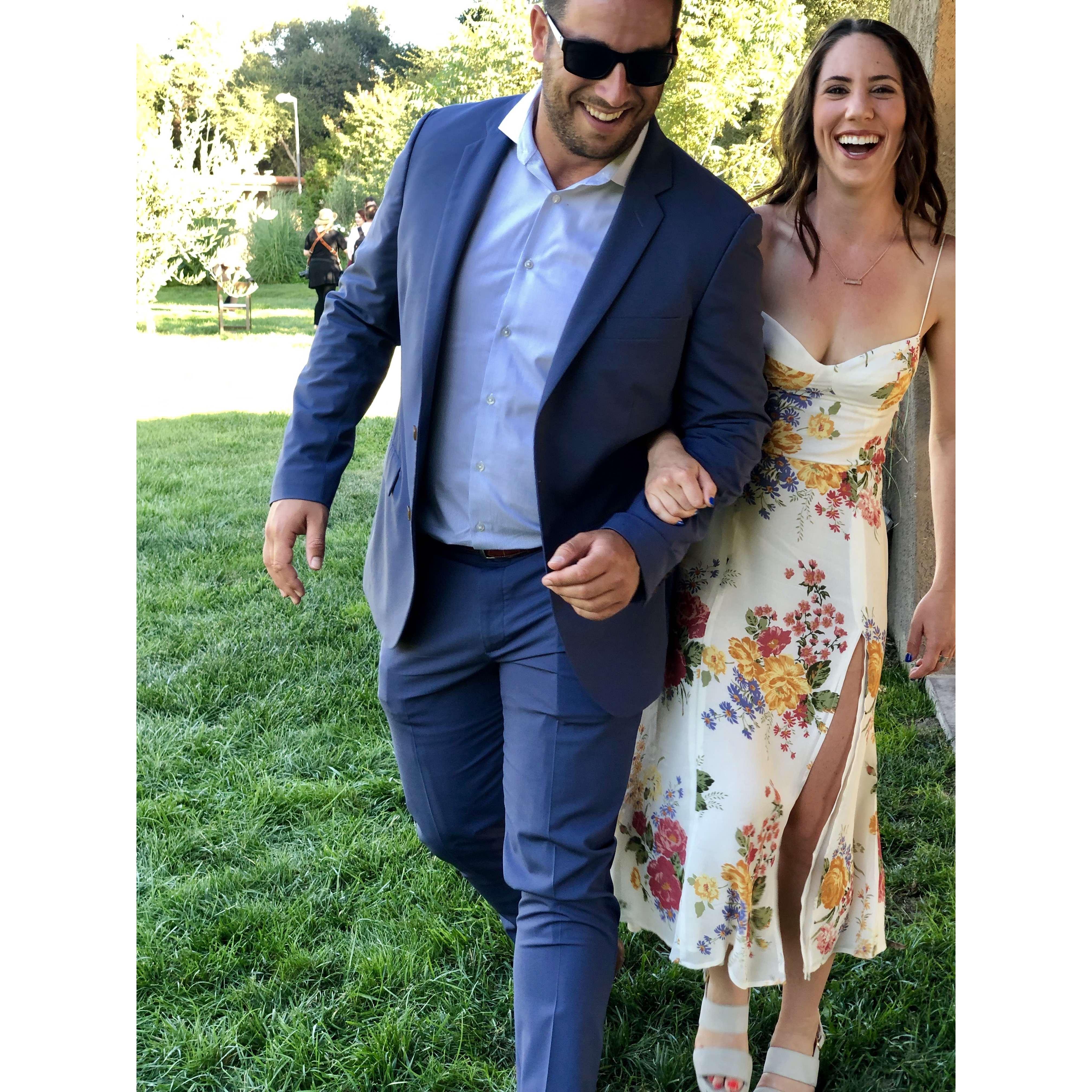 The time we tried to take modeling photos during a wedding. 