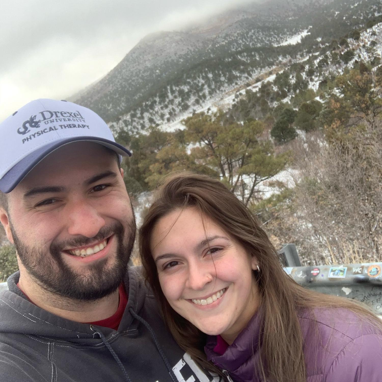 Stopped on the side of the road to get a picture with the Rockies- unplanned pit stop in Colorado!!!