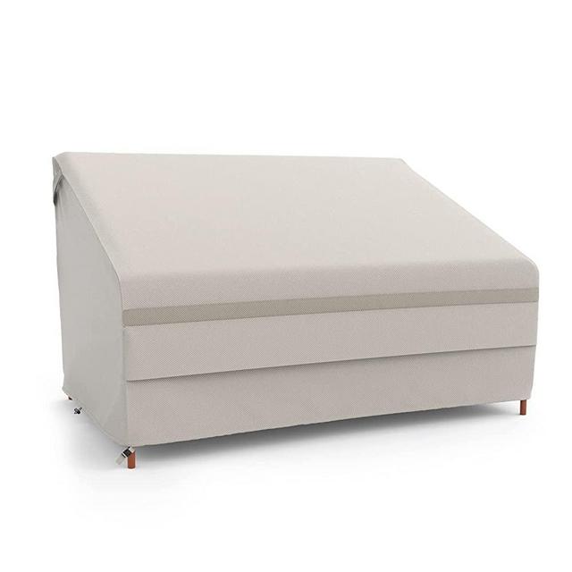 MR. COVER Waterproof Patio Loveseat Cover, Outdoor Furniture Cover, 58W x 34D x 31H Inches, Strong & Sturdy, Neutral Color, Amenre Series