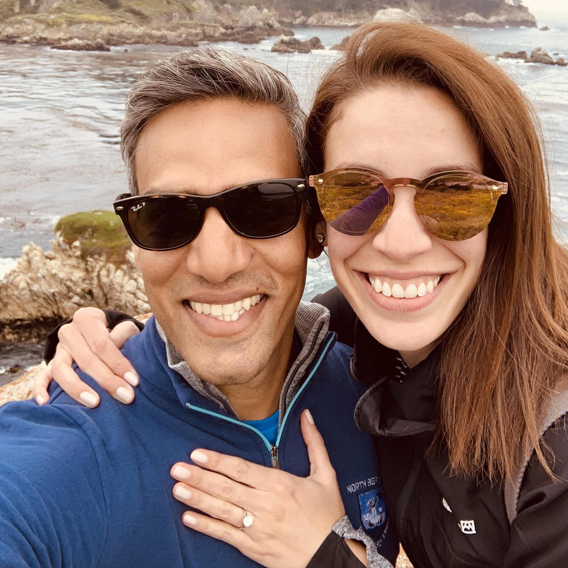 engagement in Point Lobos, CA