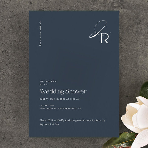 Zola Wedding &amp; Bridal Shower Invitations - Dulce Portrait