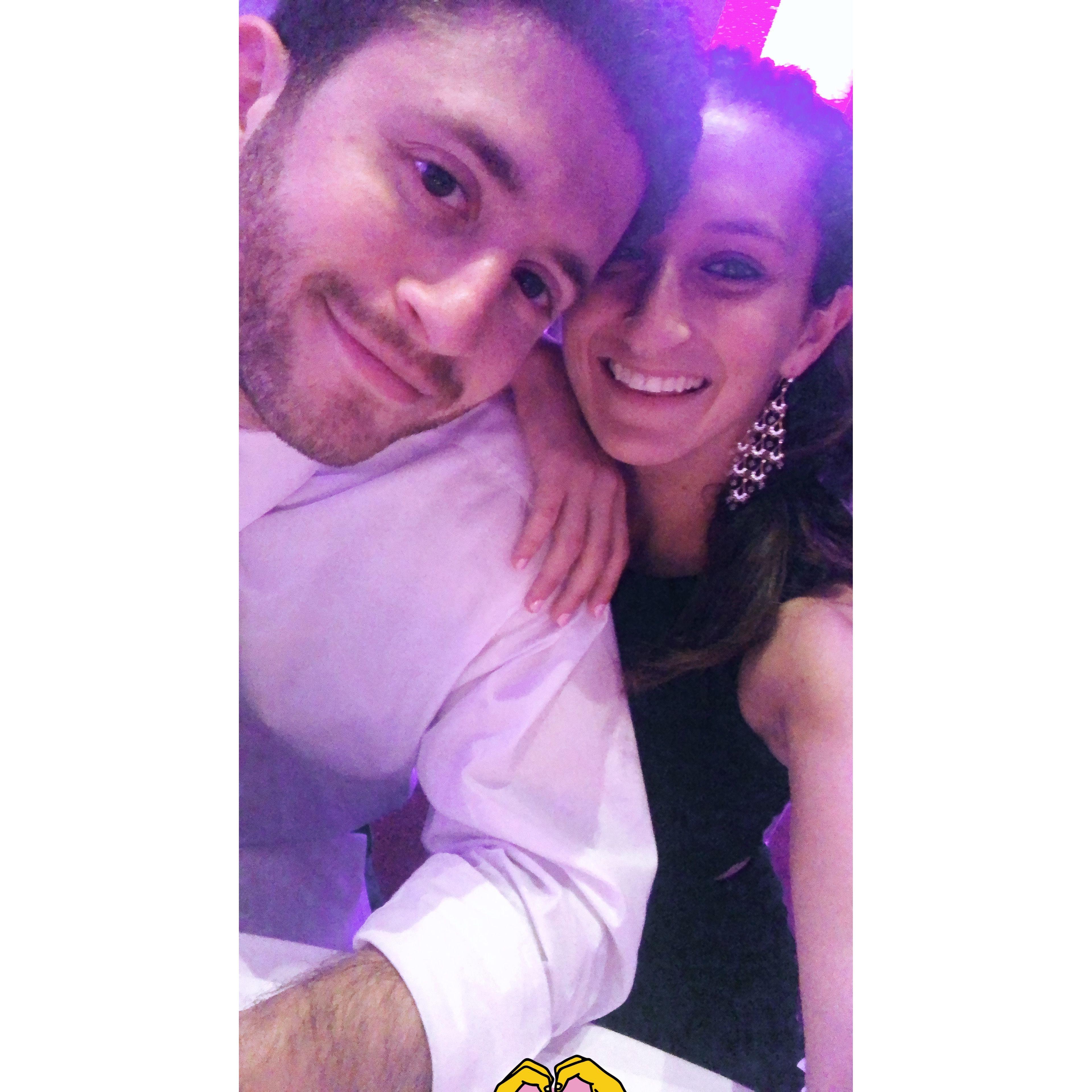 Our first wedding together