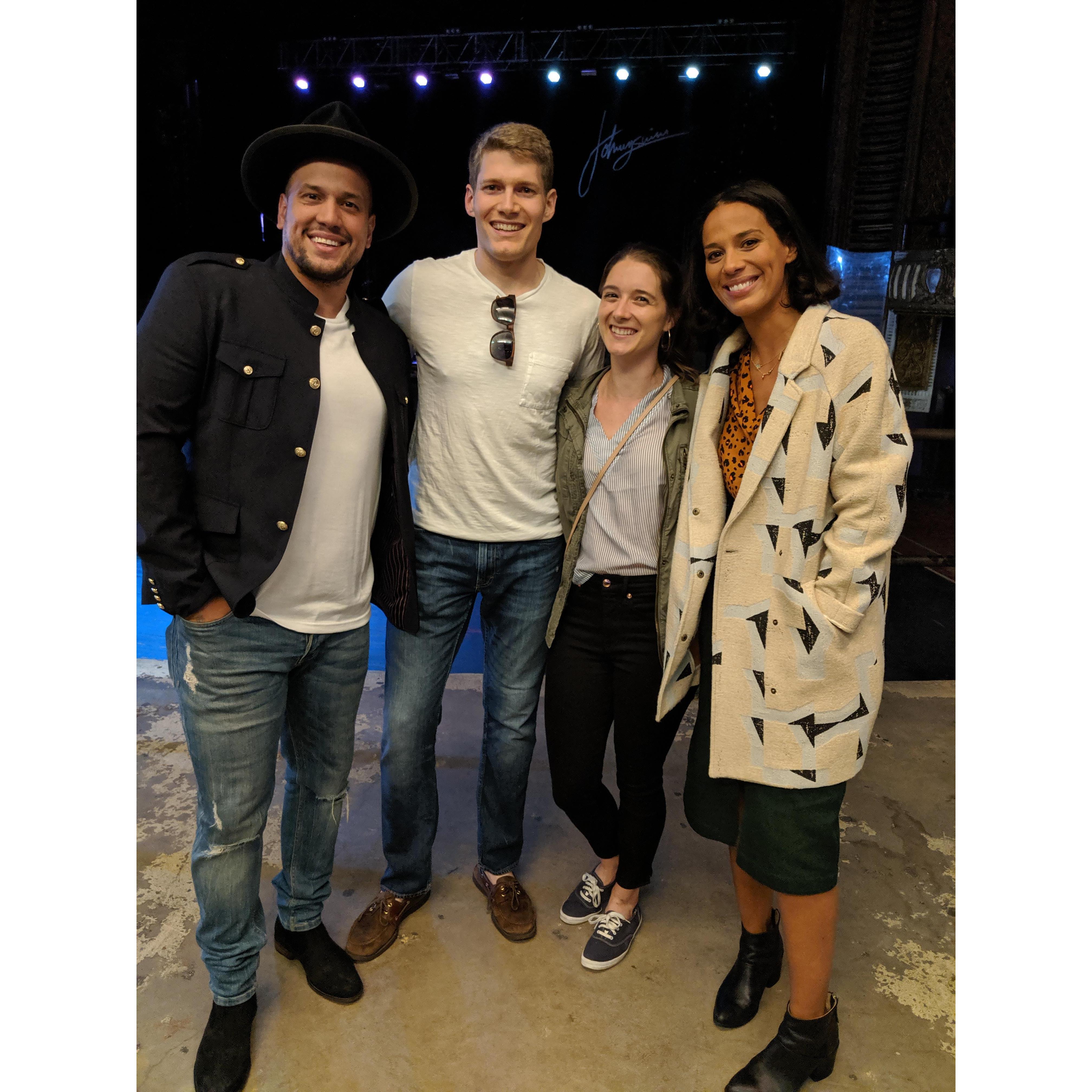 Got to meet our favorite band to listen to together- AND had our first dance song dedicated to us at a concert!
