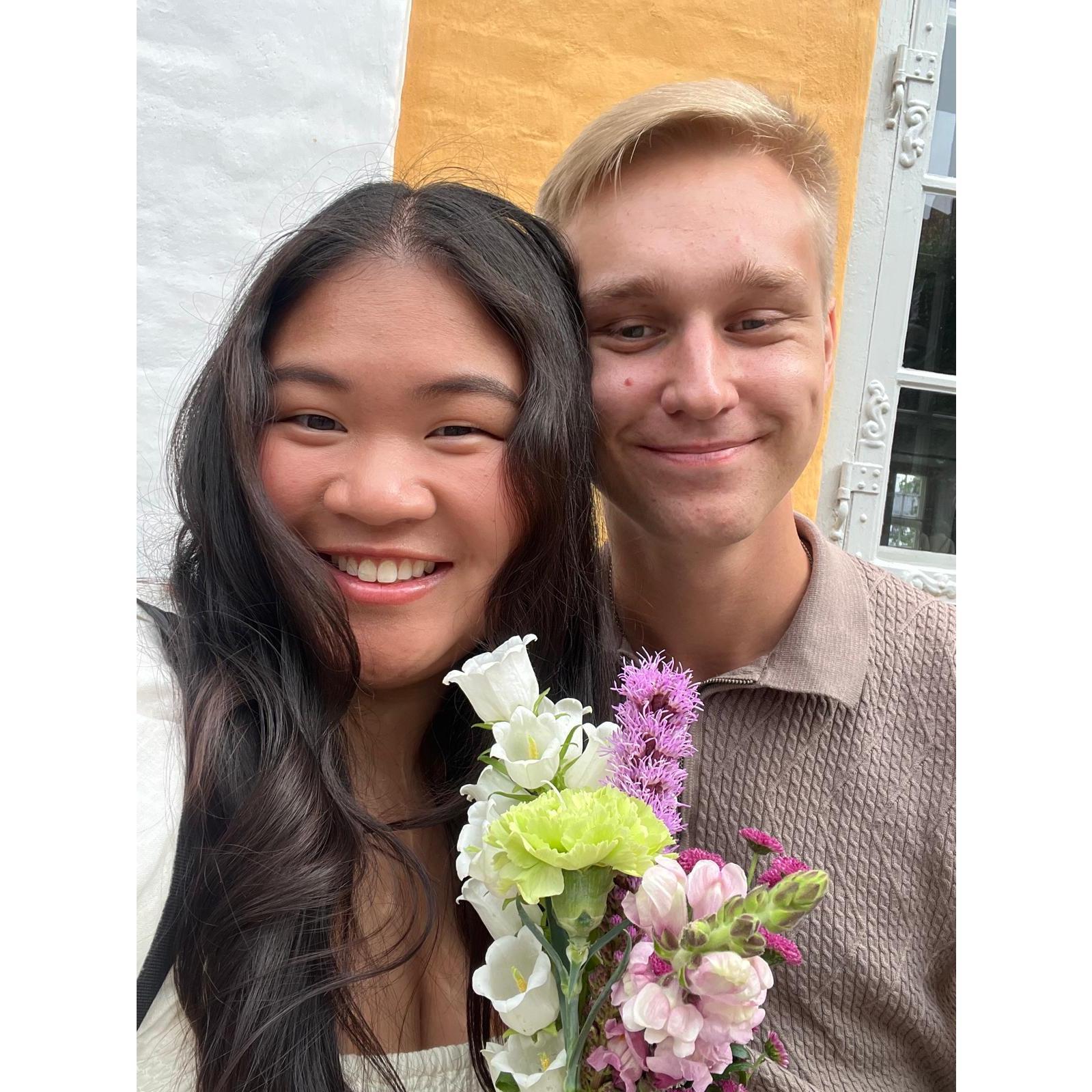 Happy married couple. 13th of August 2024