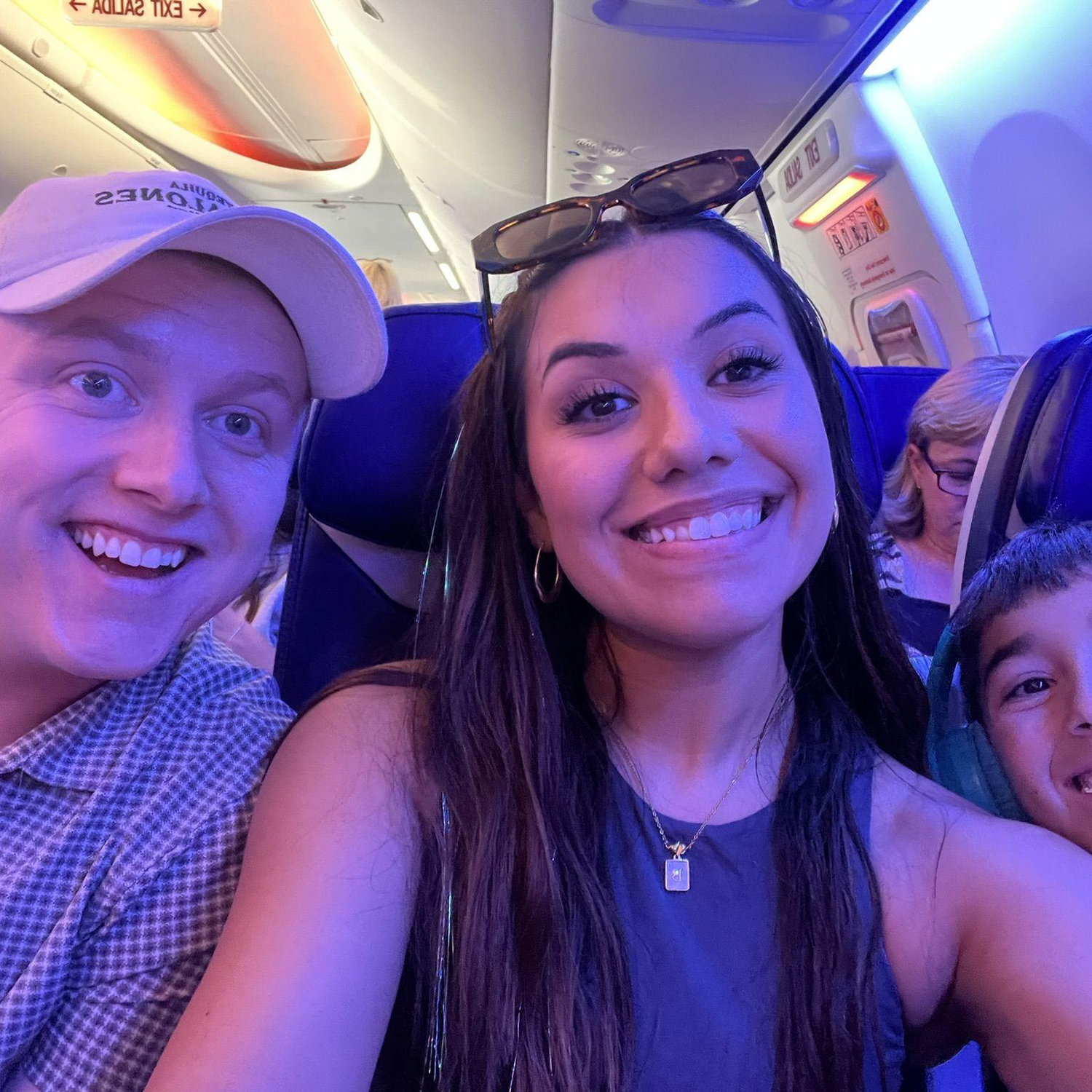Only later did I learn why he was so weird on the flight. He couldn't talk, sleep or eat he was so nervous!