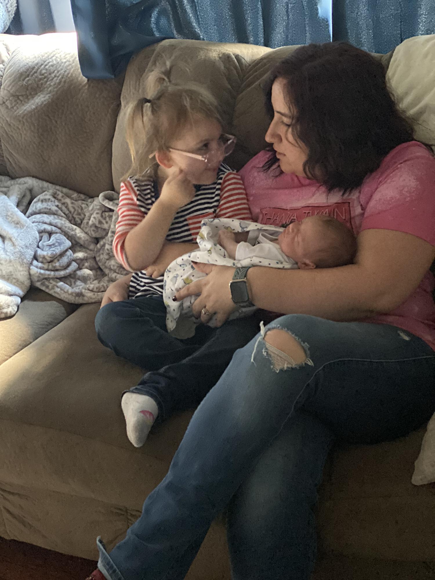 Addie’s first time meeting Beau!