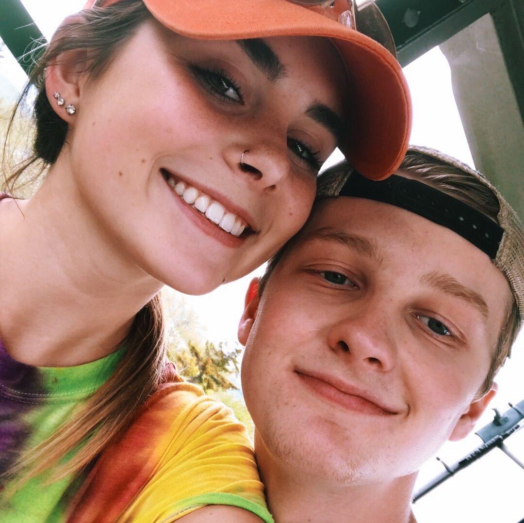 Here we are at the top of Stillwater Fire Tower in 2017, the same spot where Zane proposed years later!