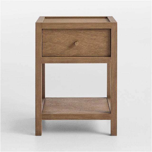 Keane 18" Solid Driftwood Narrow Nightstand