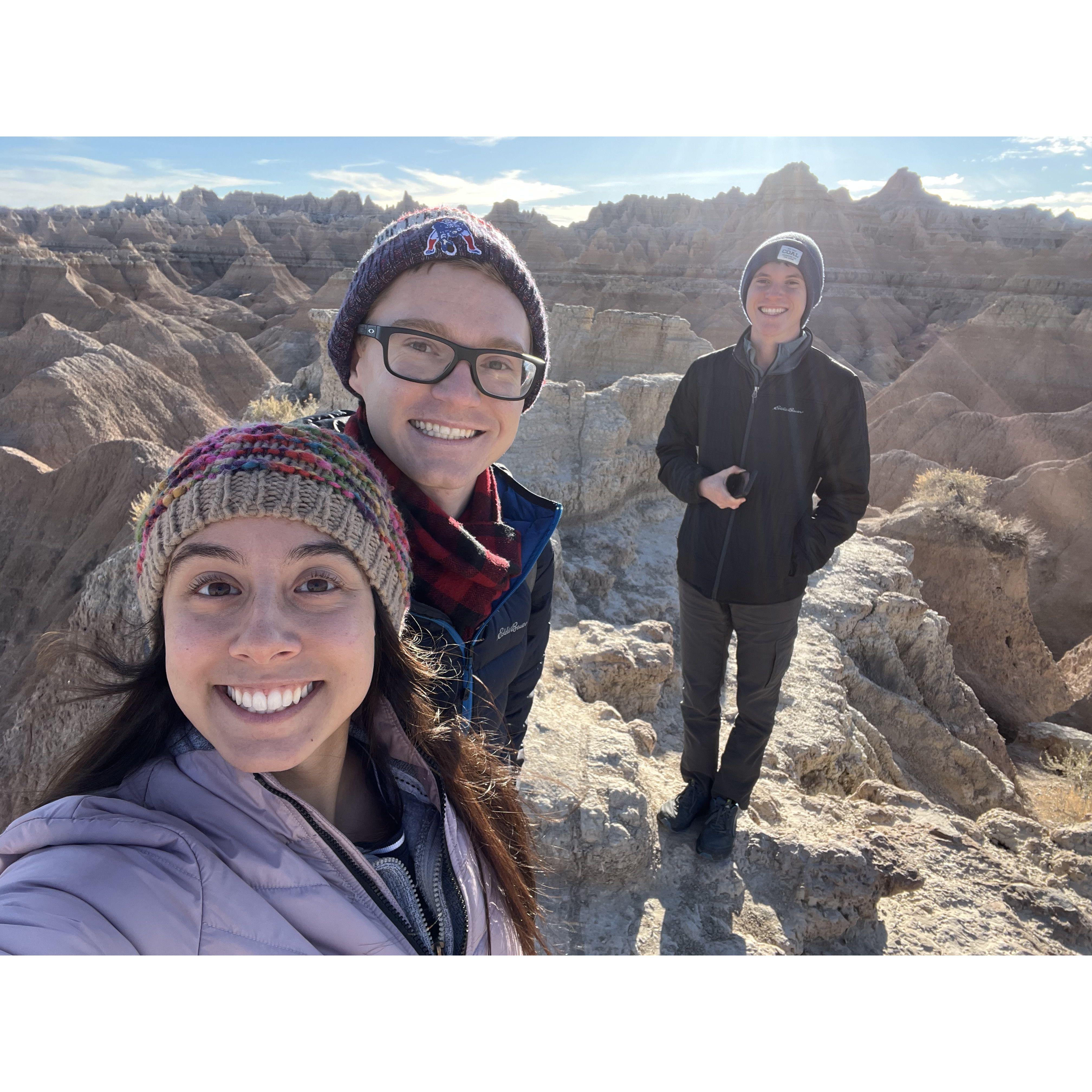 Badlands with Eric's brother Ross!