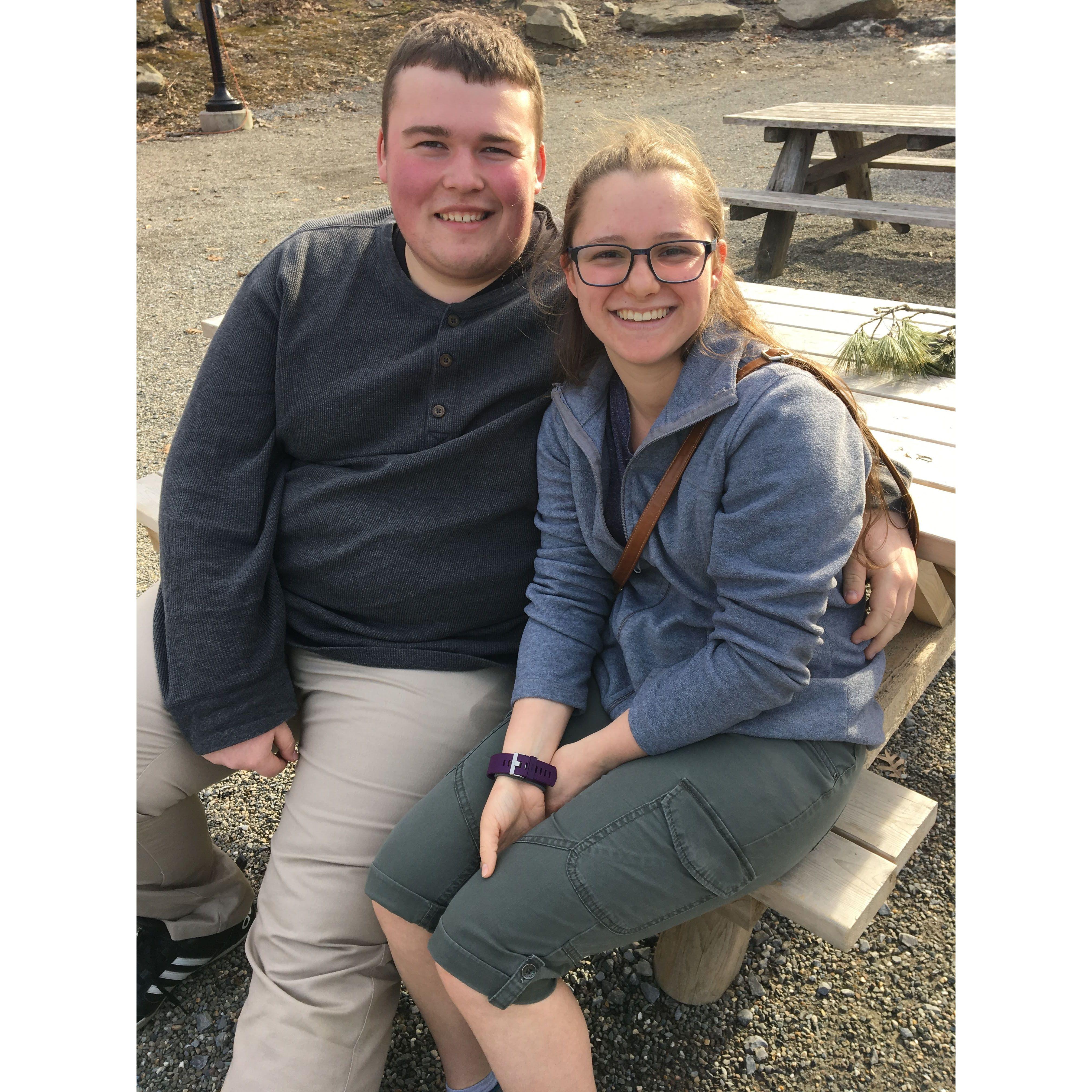 This photo was taken by a stranger in March of 2017 (1.5 years dating). She said, "we've been walking behind you, and you look so in love. Let me take your picture so you never forget this feeling.".