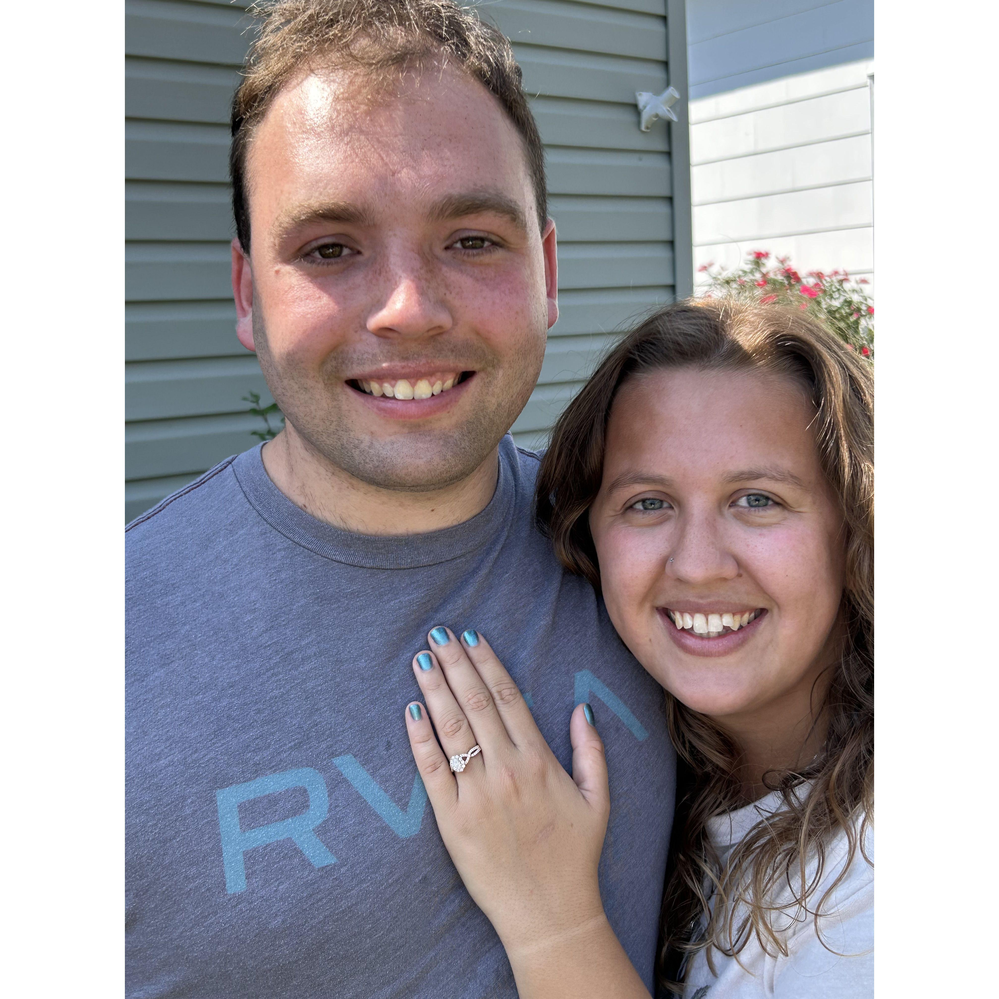 First picture as an engaged couple!