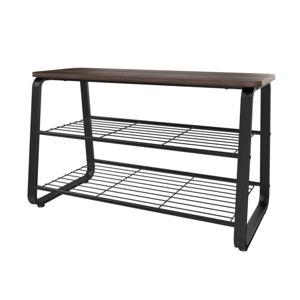 ClosetMaid 19-in H 2 Tier 6 pair Black Metal Shoe rack