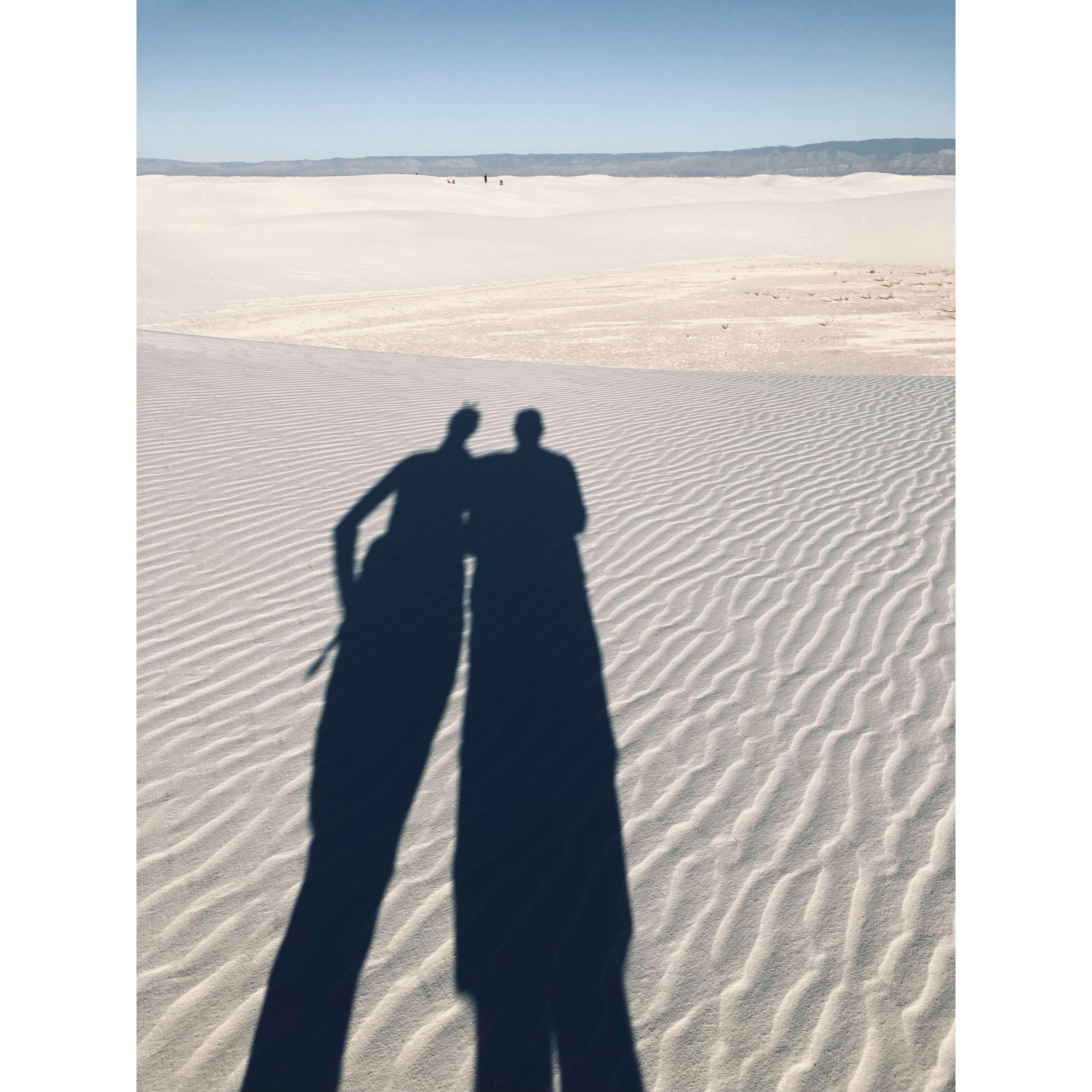 Engagement m at White Sands in New Mexico