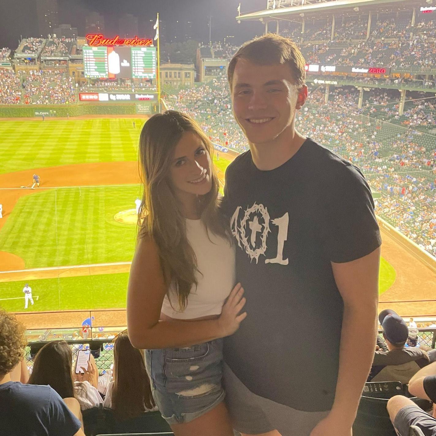 Living out Robbie's dream to watch a game in Wrigley Field!