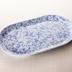 Sideboard Platter: Morning Glory Blue