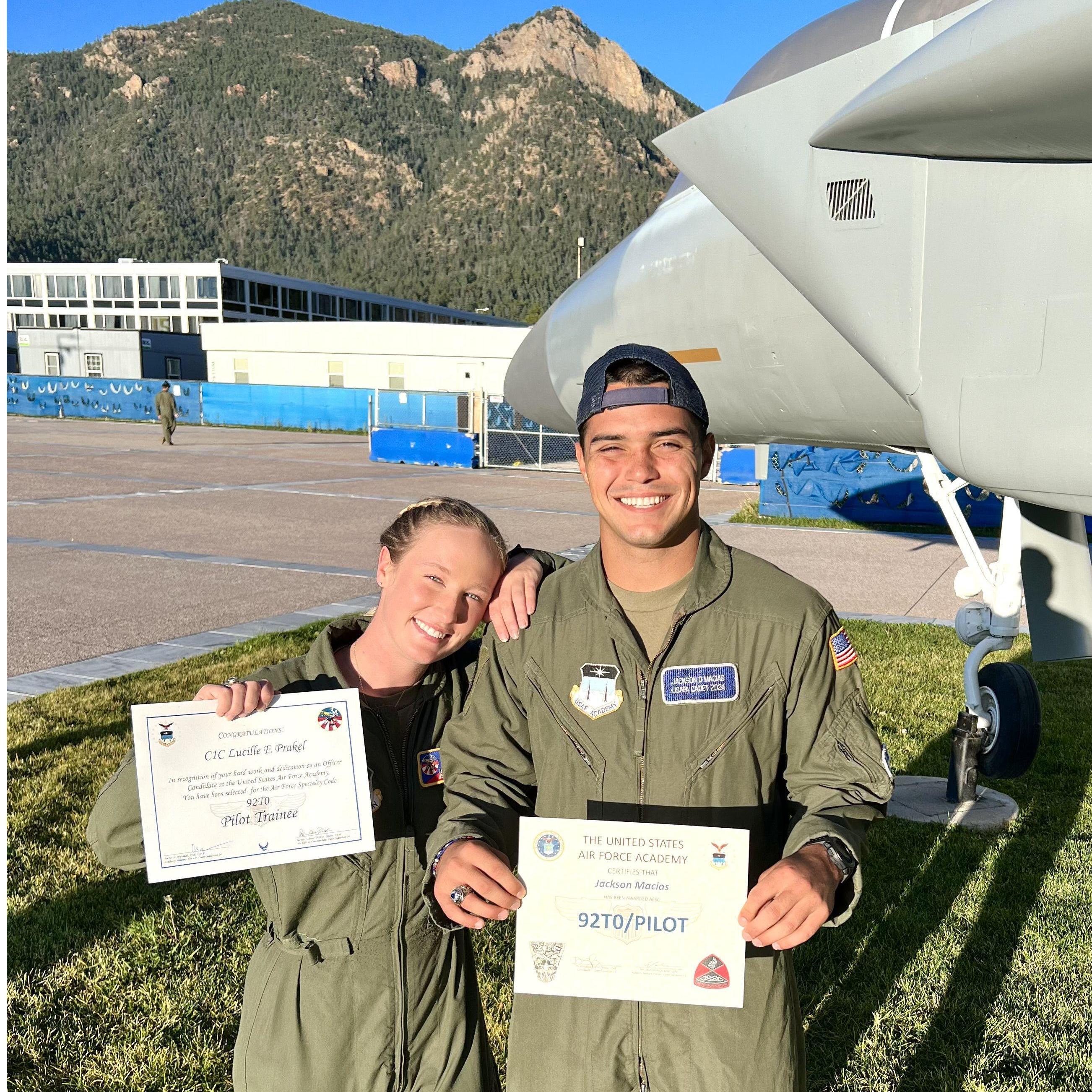 The day Jackson and I both found out we were going to pilot training!