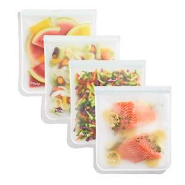 Flat Gallon Bag - Red, Tangerine, Emerald, Blue