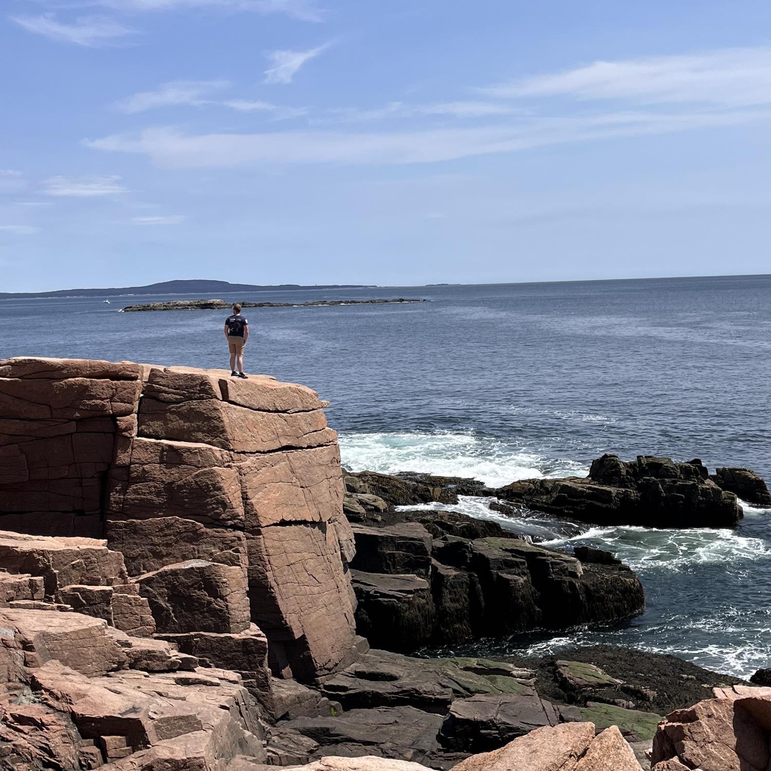 May 2023 - Sarah: Part of our trip to Maine was visiting Acadia National Park. Rob found the tallest rock