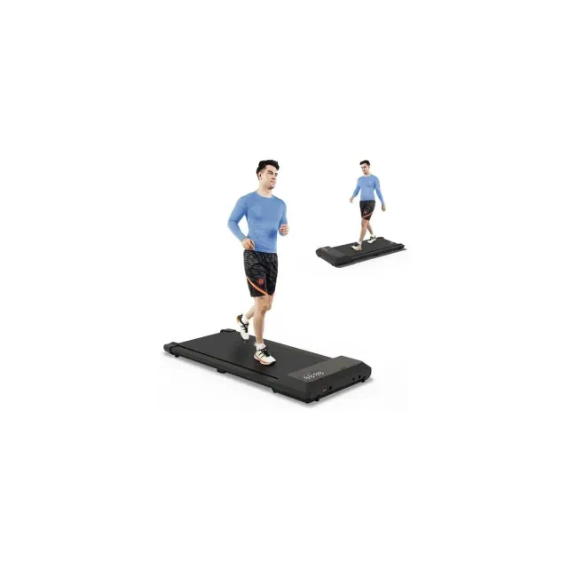 DeerRun 35.43 In Long Run Area Walking Pad, 2 in 1 Under Desk Treadmill, Walking Pad Treadmill Under Desk