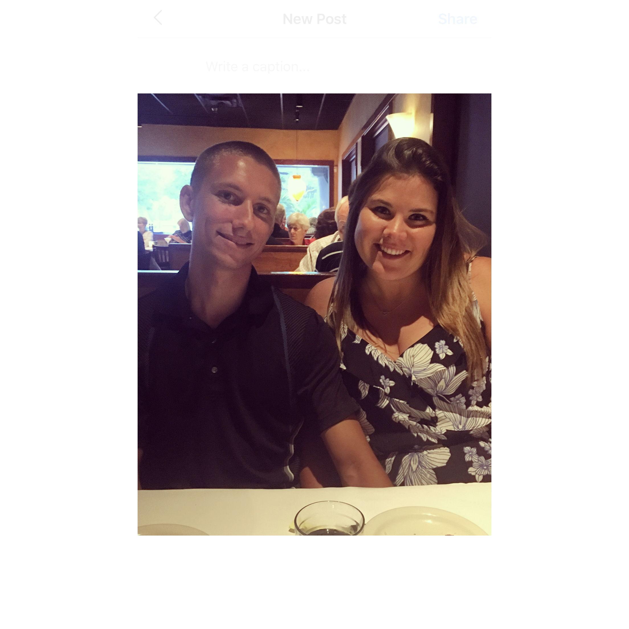 Our first photo together!