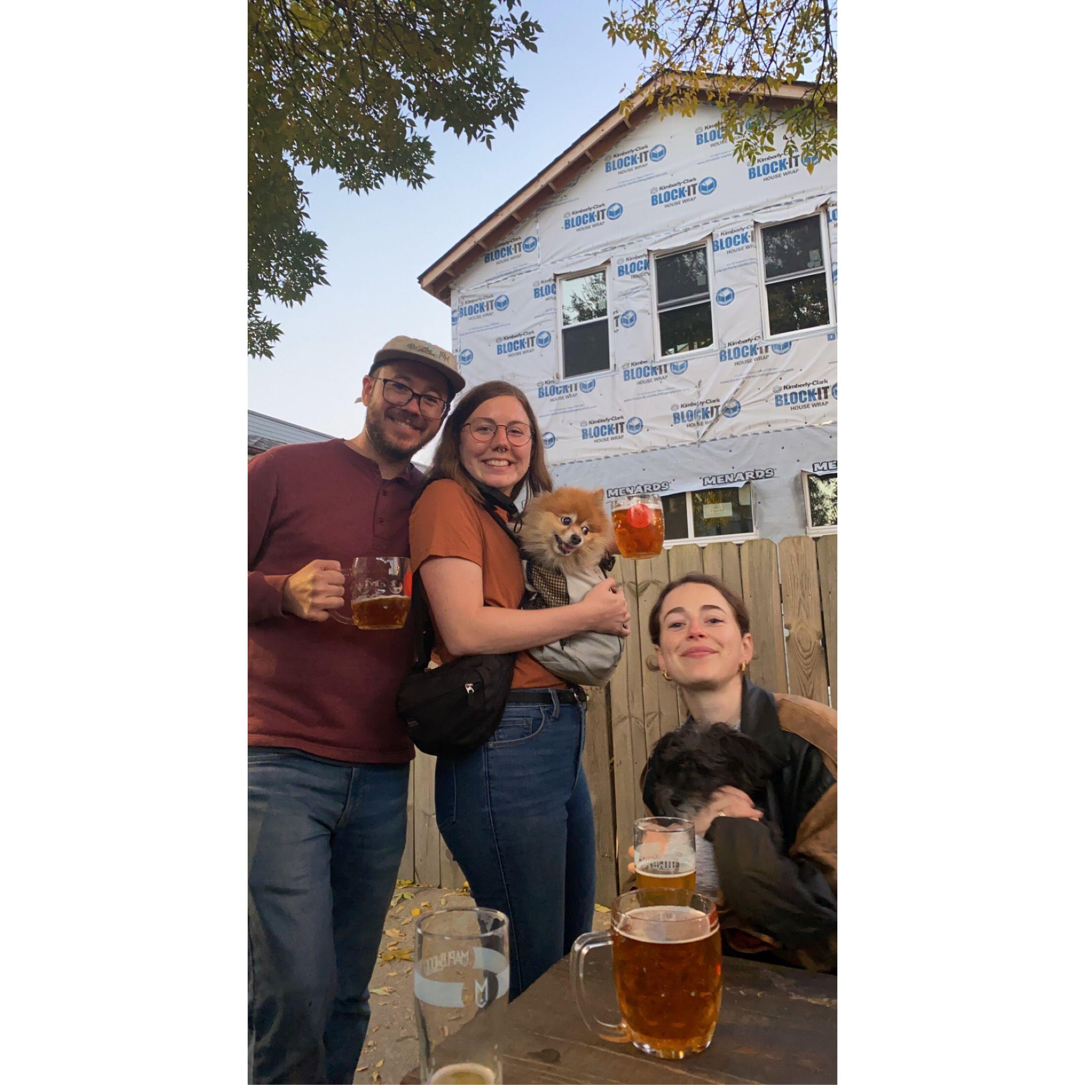 Pug Prom with Marc's sister Emma! Featuring Luna and Darla.