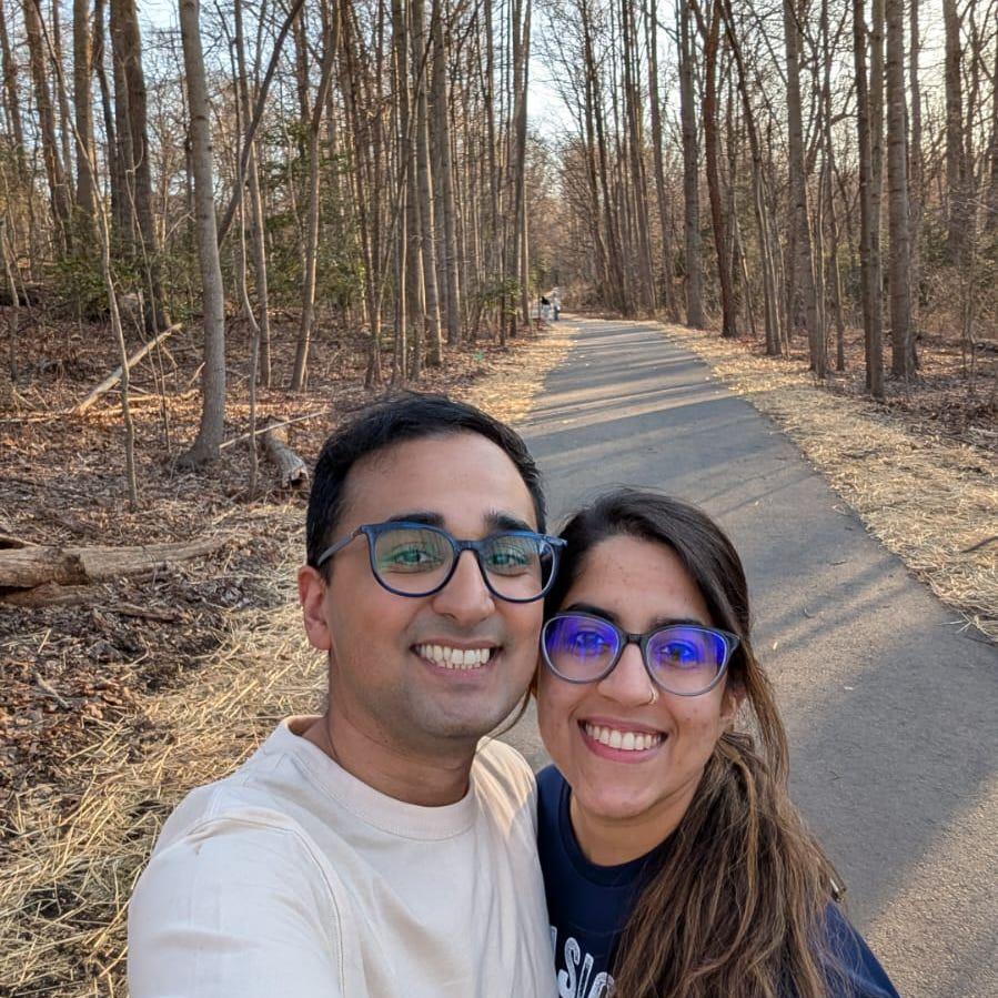 A couple of nerds on a walk.