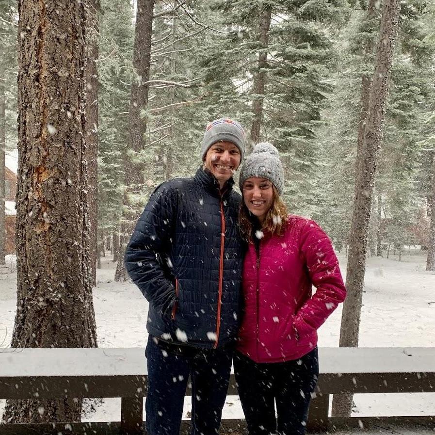 Our first Christmas together in Tahoe, CA (December 2019)