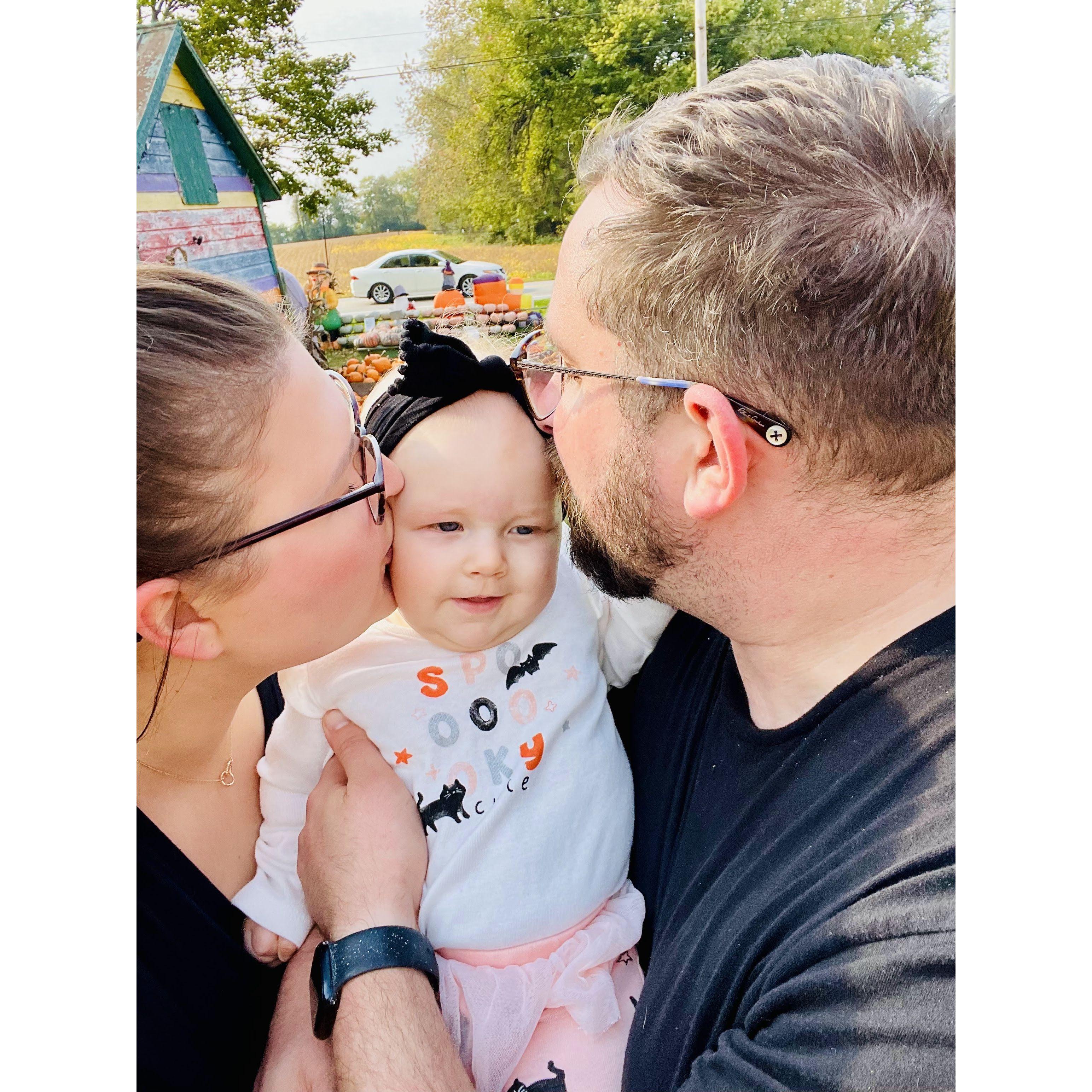 First pumpkin patch with Millie