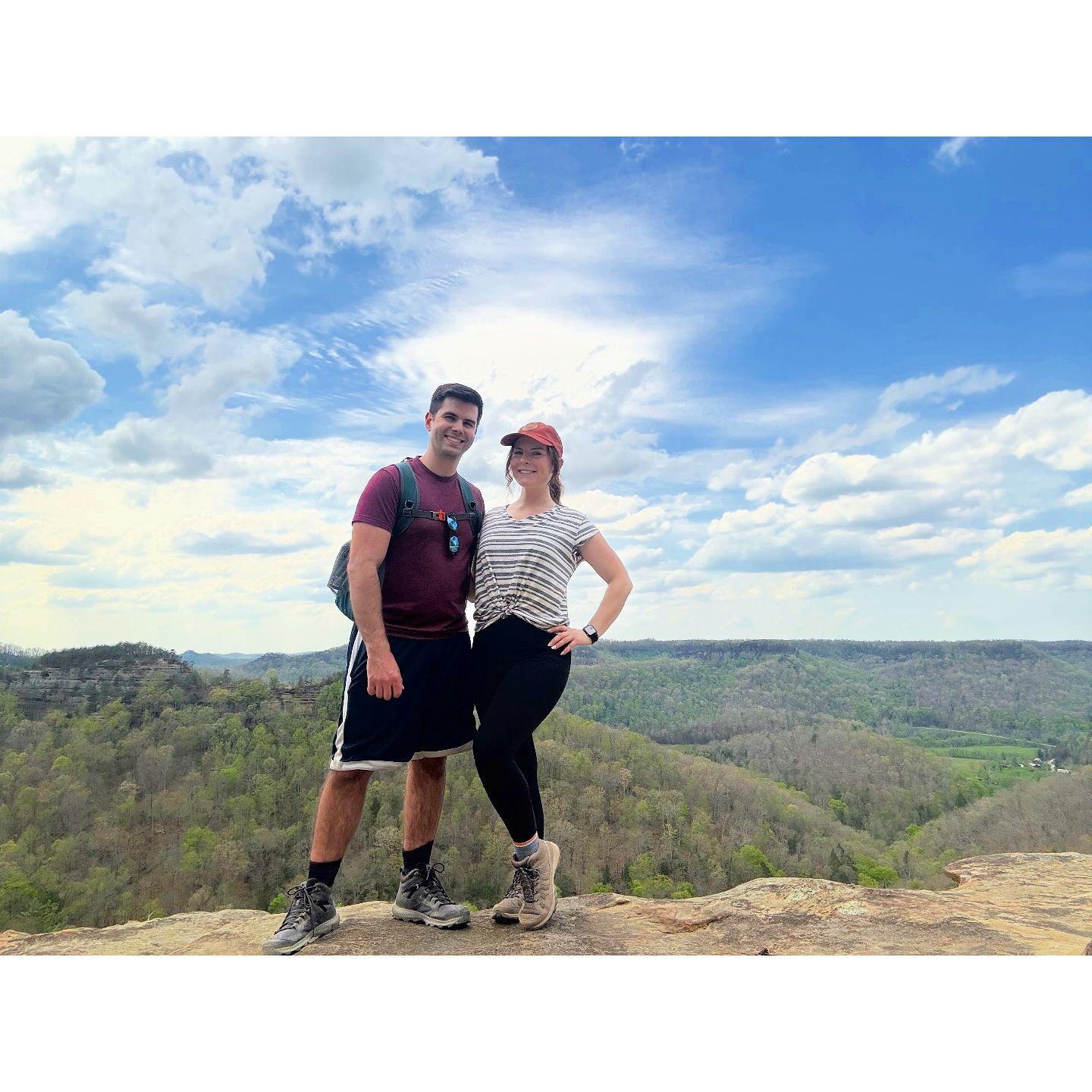 Road trip to hike at Red River Gorge in KY April 2025