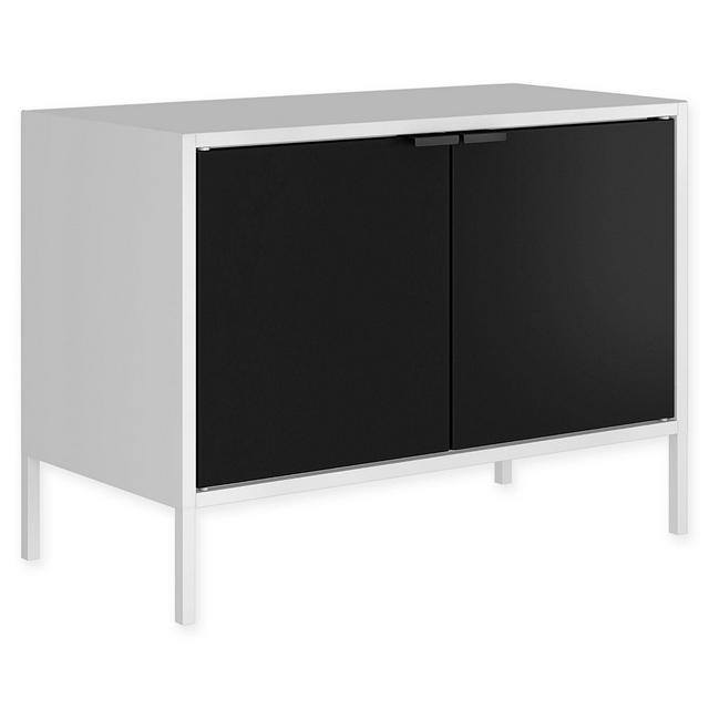 Manhattan Comfort Smart TV Stand in White/Black