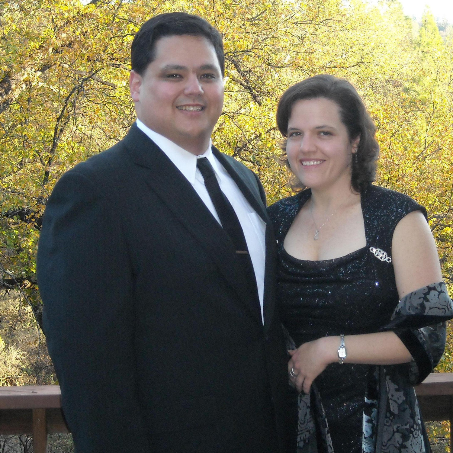 Dressed up for Steven’s Supervisor of the Year Award Banquet.