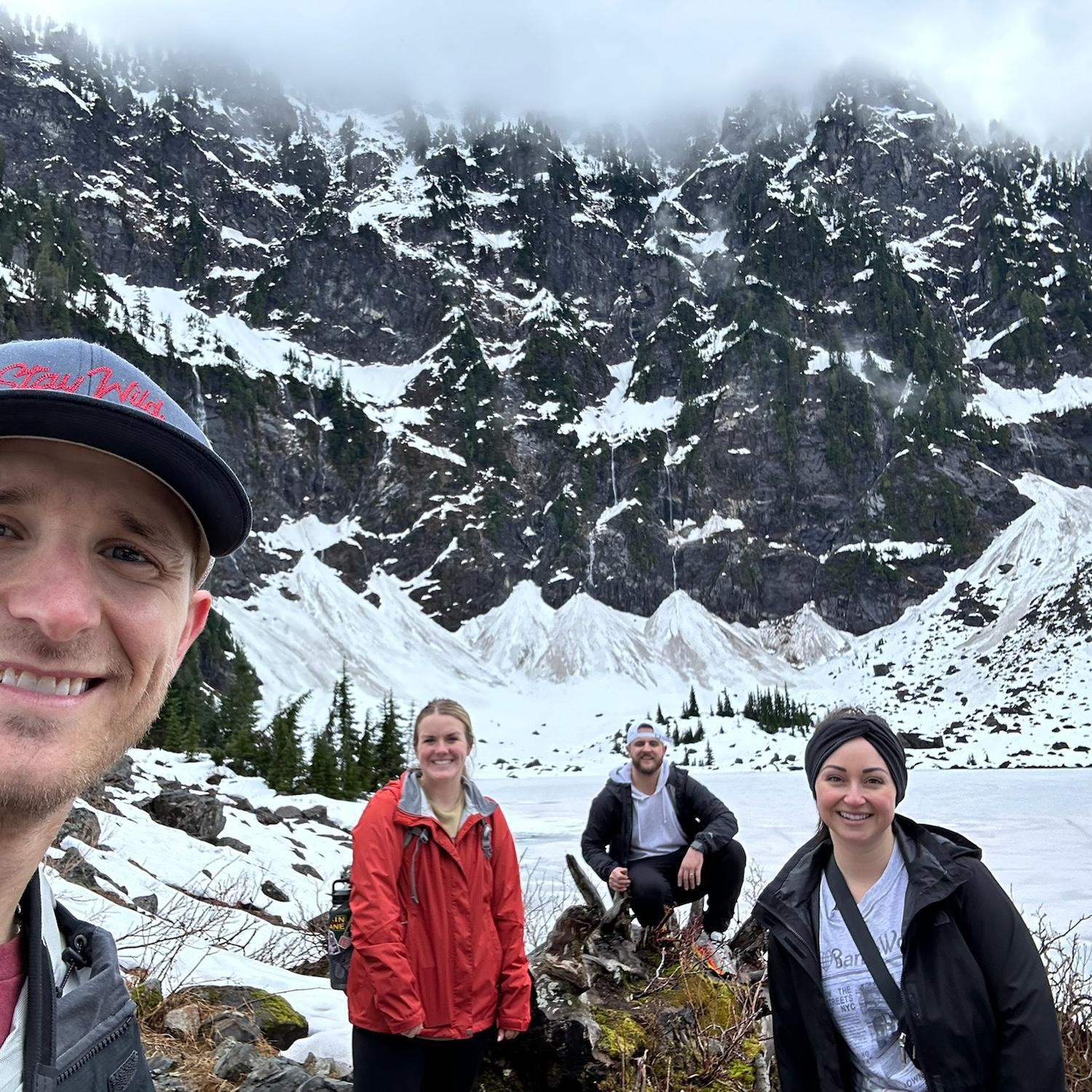 April 26, 2024 - Lake 22 hike in Washington with our friends Alex and Kristin.