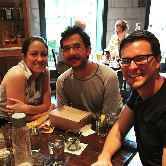 In Lafayette, LA - out to lunch with Leigh & Seth!