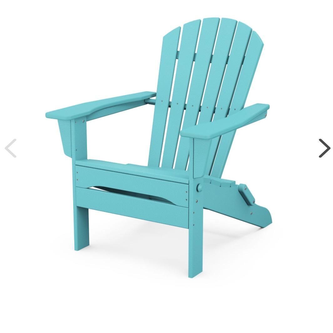 South Beach Folding Adirondack Chair - Color Aruba