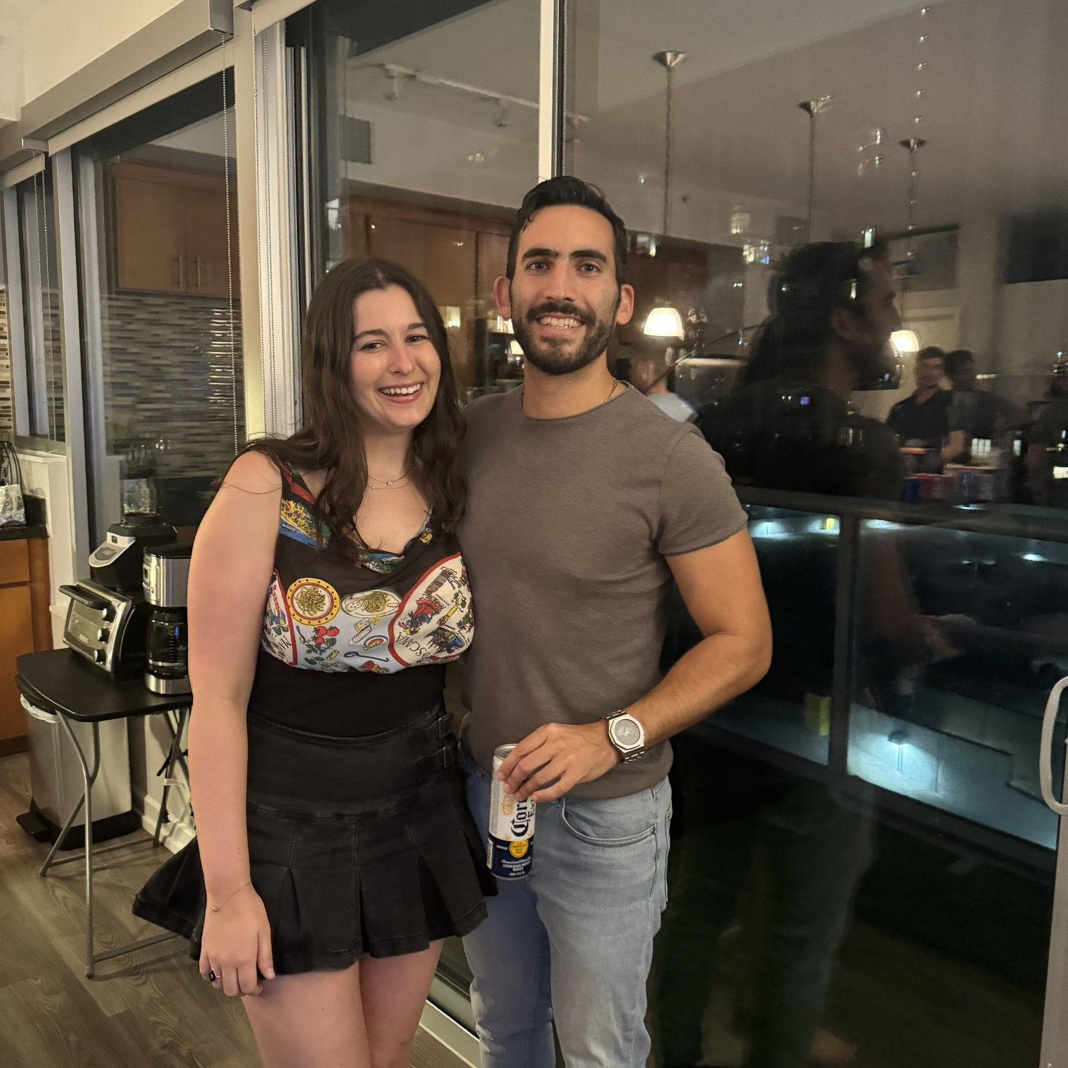Our first photo together