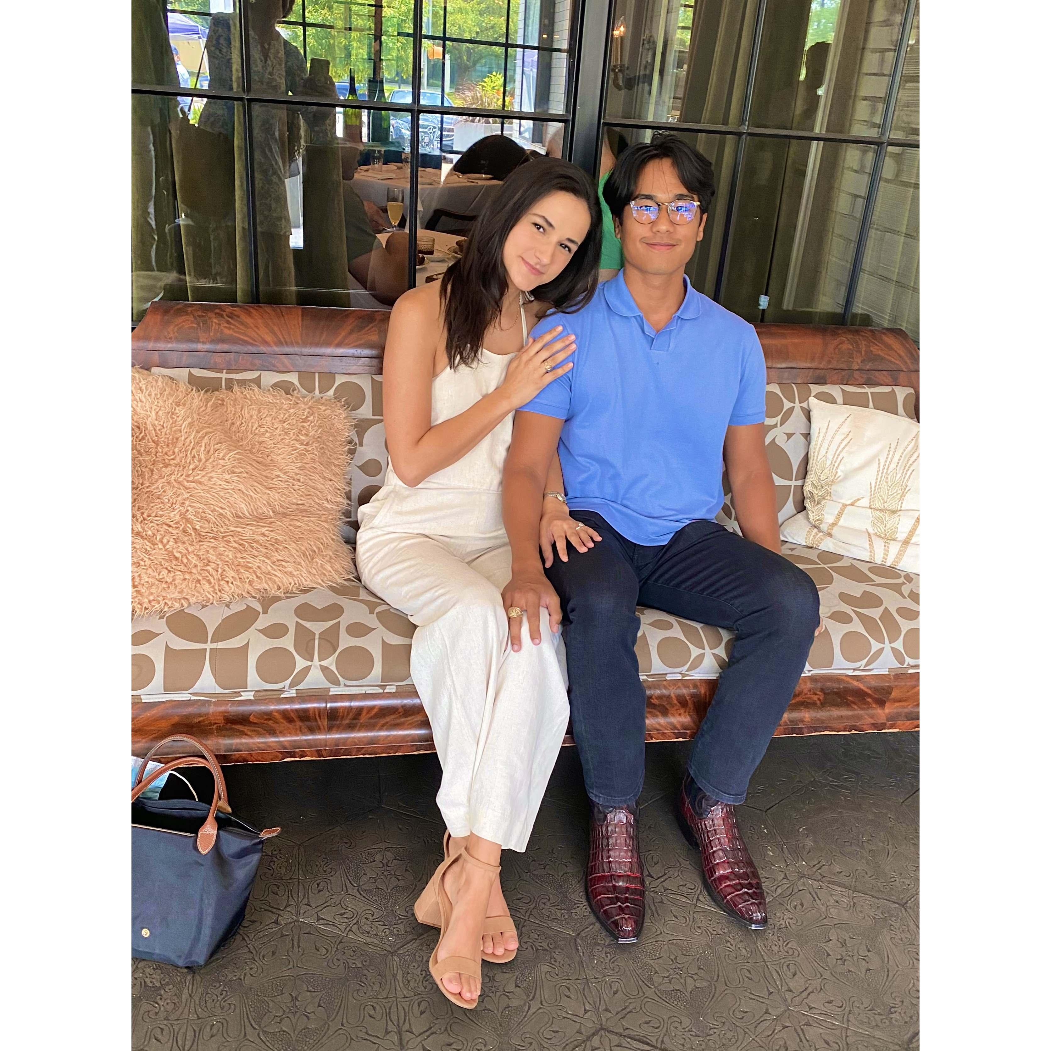 our engagement dinner