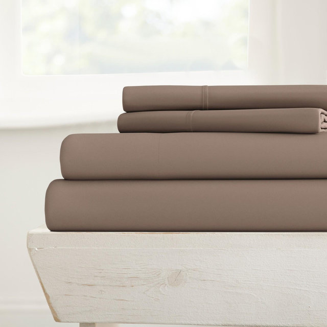 Solid 4 Piece Sheet Set - Ultra Soft, Easy Care - Becky Cameron