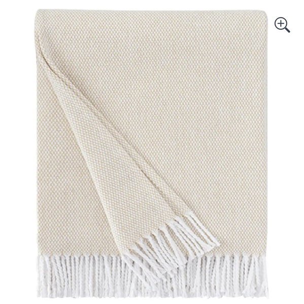 Sferra Modern Terzo Sand Throw Blanket
