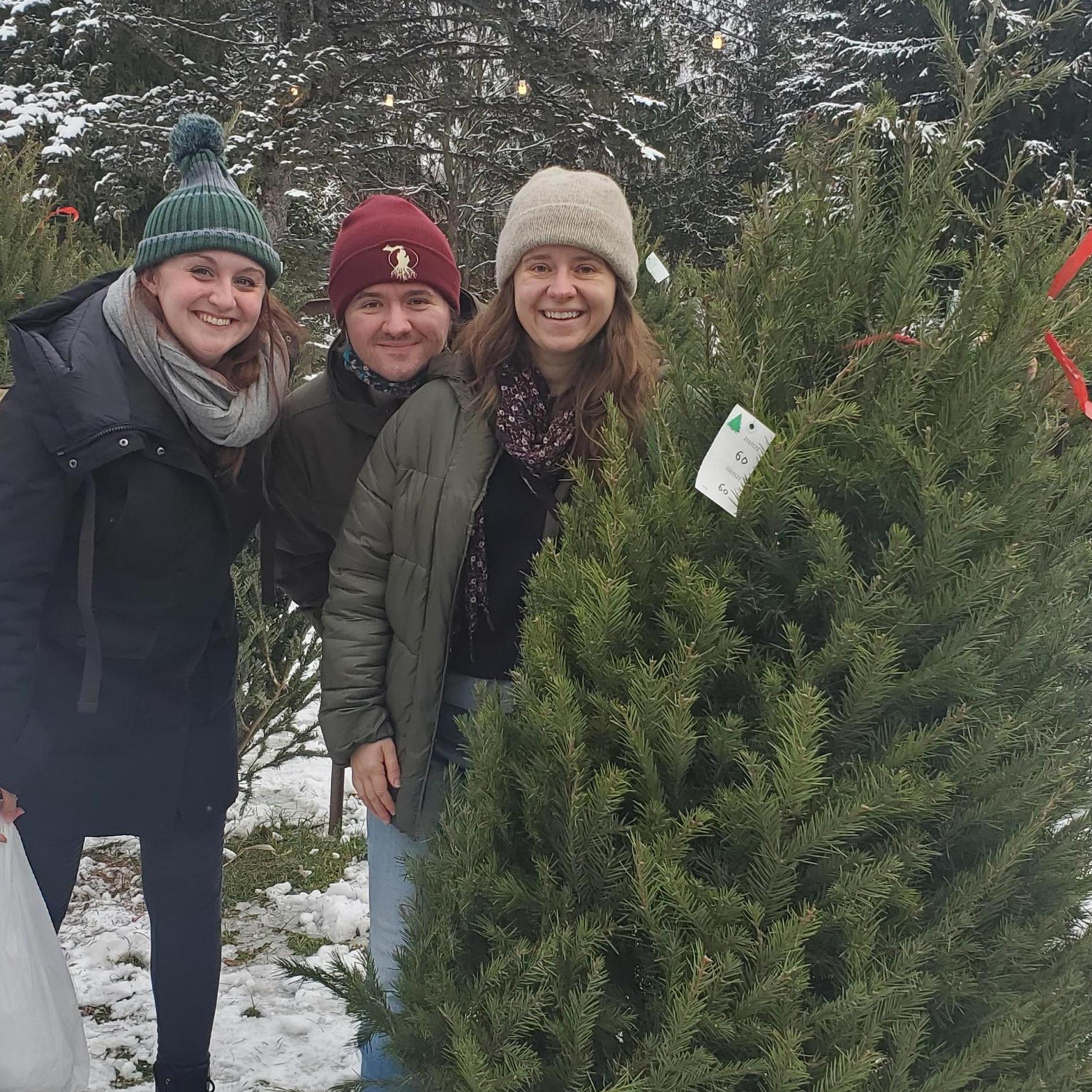 Frarey Christmas tree hunting