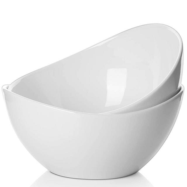 SAMSLE Porcelain Serving Bowls Set (9 inch)