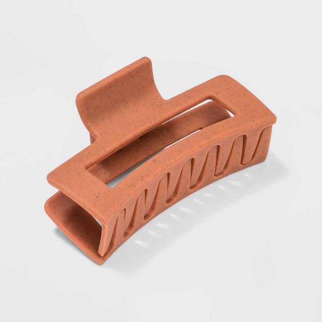 Rectangular Claw Hair Clip - Universal Thread™ Orange