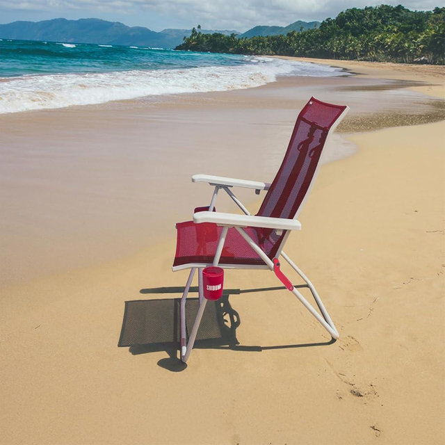 Shibumi Shade | Portable Beach Chair for Adults | Anti-Rust Marine Grade Frame | 300lb Capacity | Padded Backpack Straps | Weighs 8 Pounds | Breathable Fabric