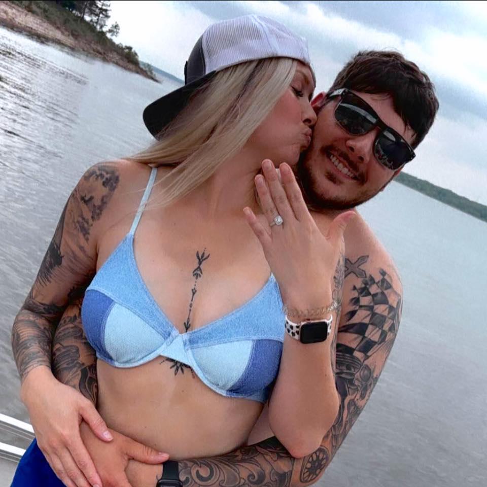 Showing off the ring