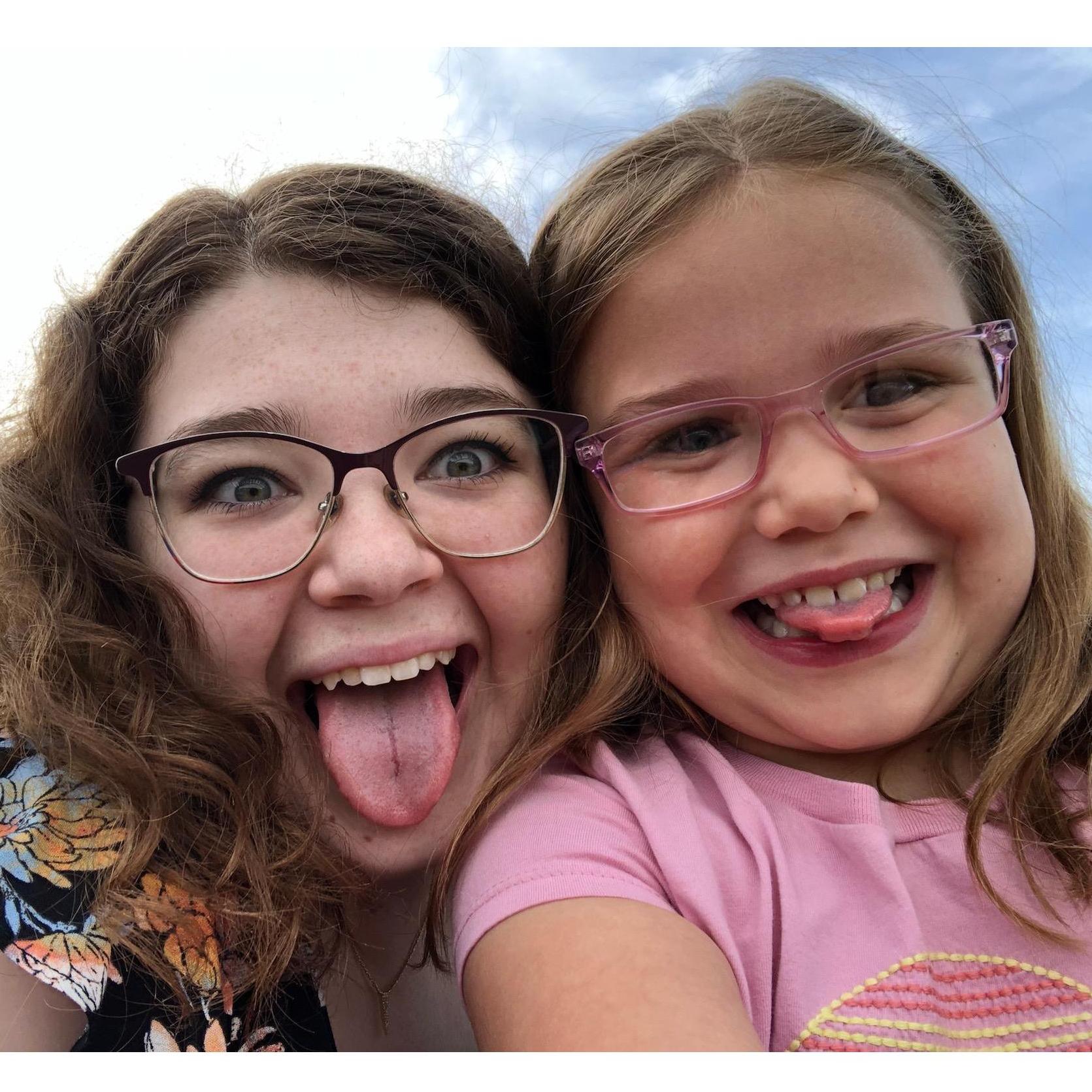 Big Maddy and Little Maddie love sleepovers, silly faces, and going to Ireland together!