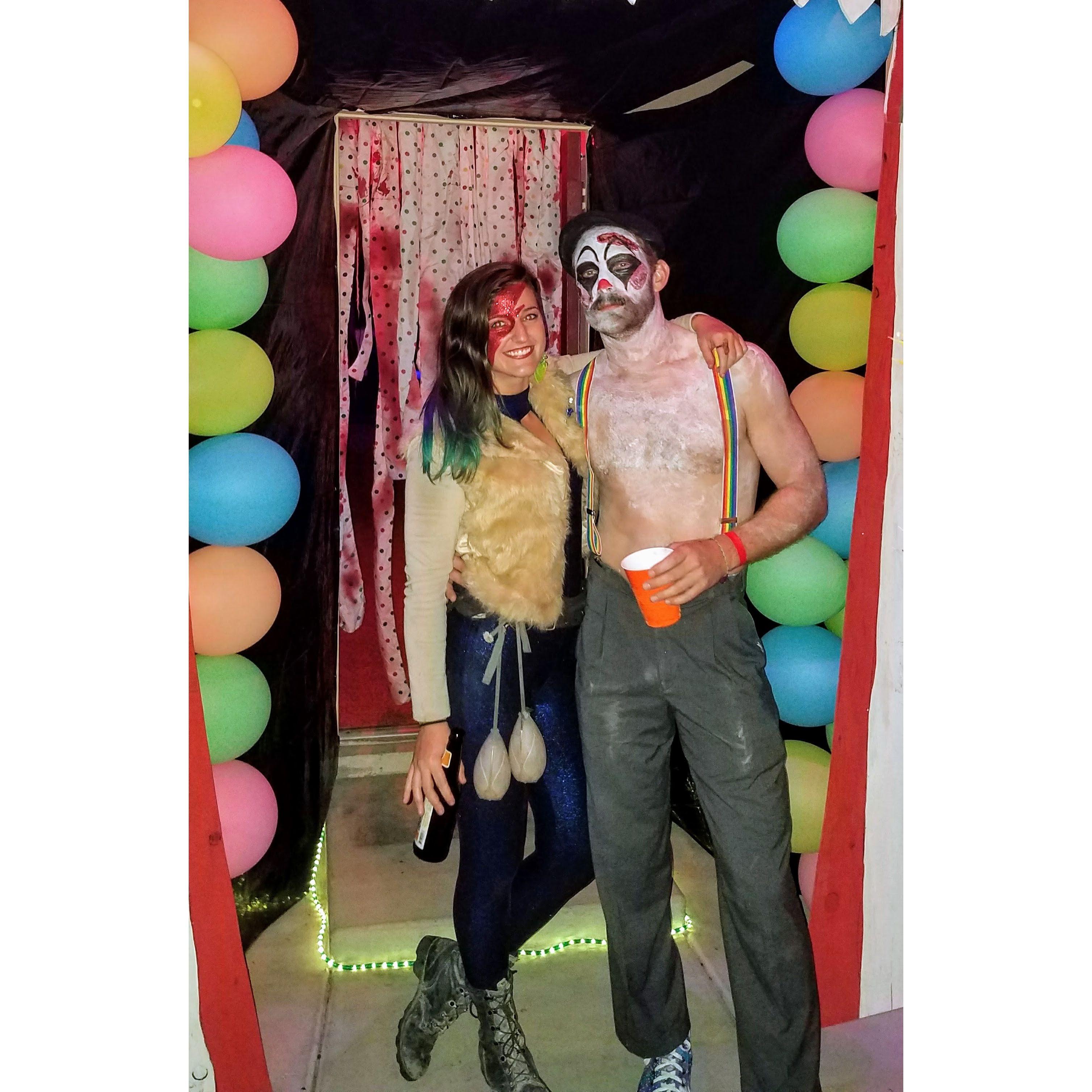 Our first Halloween as a couple in 2017.