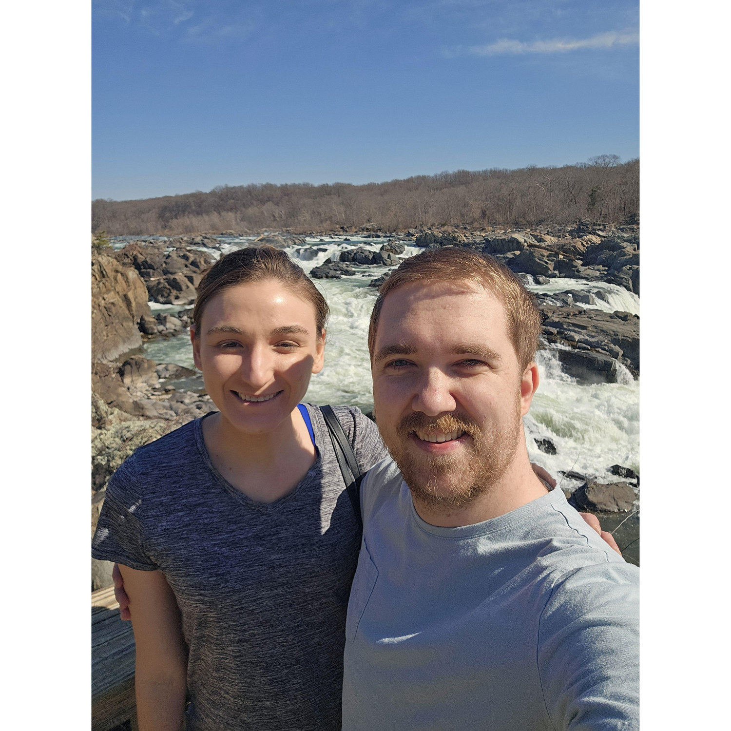 Our first hike on the Billy goat trail at Great Falls.