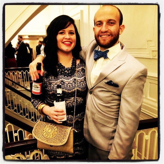Our first Markel Holiday Party together (2014) where Drew proposed at in 2017.